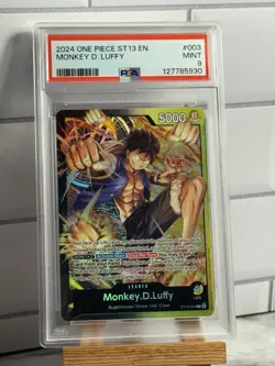 One Piece Card Game Monkey.D.Luffy ST13-003 Leader Three Brothers Deck - PSA 9 - Image 1