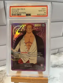 2023 One Piece Starter Deck Film Edition Shanks ST05-001 PSA 10 GEM MINT - Image 1