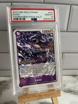 One Piece Card Game - Kaido (Tournament Pack Vol. 5) ST04-003 - NM - PSA 10 - Image 1
