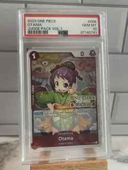 2023 One Piece Otama OP01-006 Judge Gold Stamped Vol 1 PSA 10 Gem Mint - Image 1
