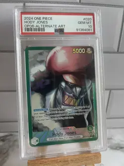 Hody Jones Leader Alt Art OP06-020 L One Piece Wings Captain English - PSA 10 - Image 1