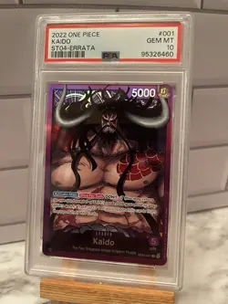 Kaido - ST04-001 - NM - One Piece TCG - ERRATA - PSA 10 - Image 1