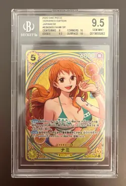 BGS 9.5 Nami SP EB03-053 Extra Booster: One Piece Heroines Edition Foil Japan - Image 1
