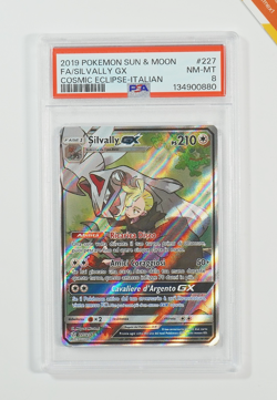Pokemon PSA 8 Silvally GX #227 Full Art Eclissi Cosmica 2019 Italiano - Image 1