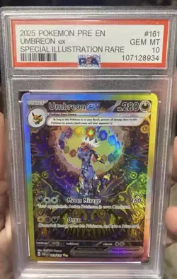 PSA 10 Umbreon ex #161 Special Illustration Rare 2025 Pokemon GEM MINT - Image 2
