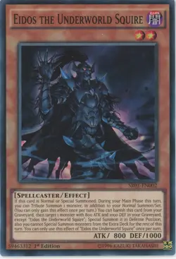 Yugioh Eidos The Underworld Squire SR01-EN002 Super Rare NM/LP 1st Edition - Image 1