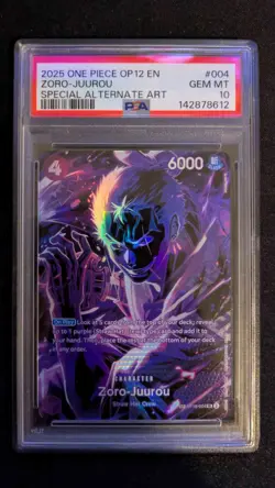 PSA 10 Zoro-Juurou - ST18-004 SP Legacy of the Master - One Piece 2025 (English) - Image 1