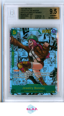 JEWELRY BONNEY ONE PIECE 12-118 2025 LEGACY OF THE MASTER MANGA RARE EN BGS 9.5 - Image 1