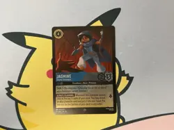 Lorcana TCG Jasmine Steady Strategist Cold Foil 171/204 Reign Of Jafar Super Rar - Image 1