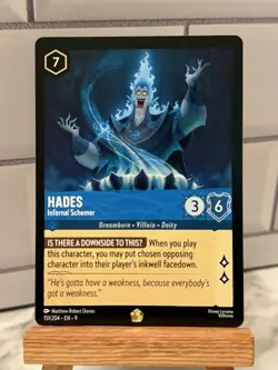 HADES - Infernal Schemer Legendary #151/204 EN 9 Disney Lorcana FABLED Non-Foil - Image 1