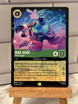 Max Goof Chart Topper Disney Lorcana Fabled 77/204 Legendary Non-Foil - Image 1