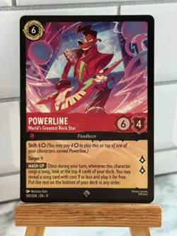Powerline - World's Greatest Rock Star 110/204 Disney Lorcana SR Fabled Nonfoil - Image 1
