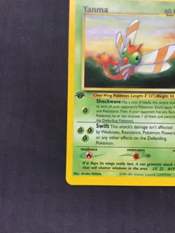 Pokemon Cards: Neo Discovery 1st Edition Rare: Yanma 36/75 - Image 5