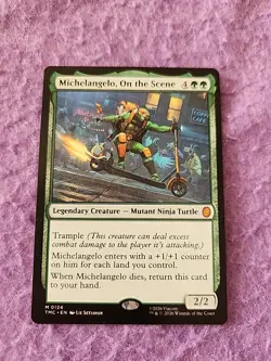 Magic The Gathering Teenage Mutant Ninja Turtles Michaelangelo On The Move Card - Image 1