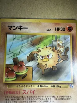 Pokemon Card Japanese Mankey No. 056 Glossy Natta Wake Promo #2444 Vintage - Image 3
