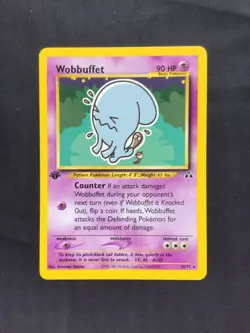 Pokemon Cards: Neo Discovery 1st Edition Rare: Wobbuffet 35/75 - Image 1