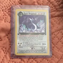 Pokemon Dark Dragonair Team Rocket 1st Edition Rare Card 33/82 60HP WOTC 2000 NM - Image 1