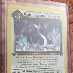 Pokemon Dark Dragonair Team Rocket 1st Edition Rare Card 33/82 60HP WOTC 2000 NM - Image 2