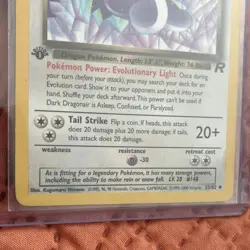 Pokemon Dark Dragonair Team Rocket 1st Edition Rare Card 33/82 60HP WOTC 2000 NM - Image 3