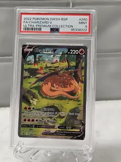 Charizard V Sword & Shield Promo Card PSA 9 - Image 1