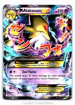 M Alakazam EX 26/124 - Fates Collide - Pokemon Card - Near Mint - Image 1