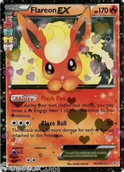 Flareon EX RC6/RC32 Pokemon TCG card Radiant collection Generations 20th Ann - Image 2