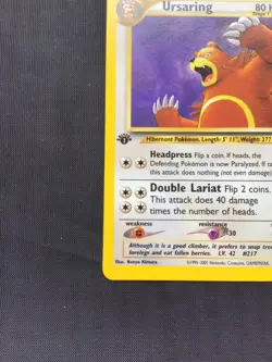 Pokemon Cards: Neo Discovery 1st Edition Rare: Ursaring 34/75 - Image 5