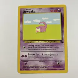 Pokemon TCG Slowpoke 55/62 & Slowbro 43/62 Fossil Set 2 Card Set A - Image 3