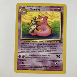 Pokemon TCG Slowpoke 55/62 & Slowbro 43/62 Fossil Set 2 Card Set A - Image 5