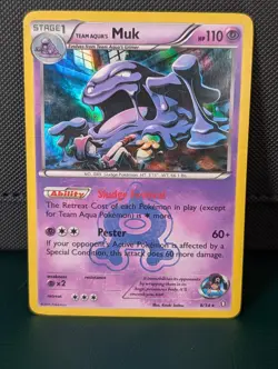 Team Aqua's Muk 8/34 Holo Rare Double Crisis Pokemon Card - Image 1
