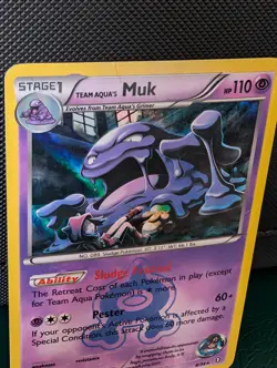 Team Aqua's Muk 8/34 Holo Rare Double Crisis Pokemon Card - Image 2