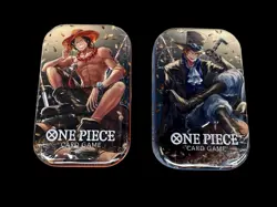 Lot of 2 One Piece Card Game Tin Pack Set Vol 2 Factory Sealed New Sealed - Image 1