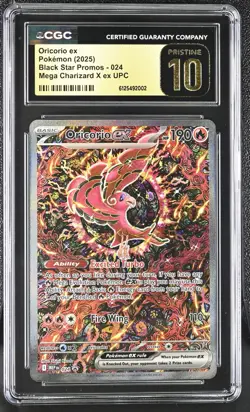 PRISTINE CGC 10 Oricorio ex SIR 024 BSP Charizard UPC PROMO MEP EN Pokemon Card - Image 1