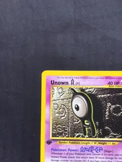 Pokemon Cards: Neo Discovery 1st Edition Rare: Unown A 33/75 - Image 2