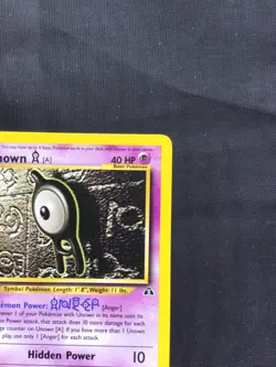Pokemon Cards: Neo Discovery 1st Edition Rare: Unown A 33/75 - Image 3