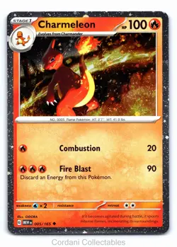Charmeleon 005/165 - Scarlet & Violet 151 - Cosmos Holo Pokemon Card - Near Mint - Image 1