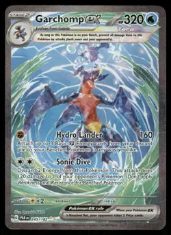 Pokemon Cards Garchomp ex 245/182 Paradox Rift Special Illustration Rare NM - Image 1