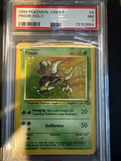 Pokemon TCG Pinsir PSA 7 Jungle 9/64 Holo Card - Image 1