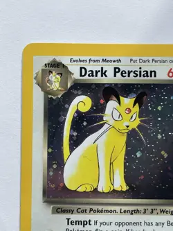 Dark Persian 17 Black Star Promo LP Holo Rare Pokemon Card 2000 - Image 2