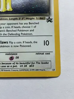 Dark Persian 17 Black Star Promo LP Holo Rare Pokemon Card 2000 - Image 4