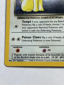 Dark Persian 17 Black Star Promo LP Holo Rare Pokemon Card 2000 - Image 5