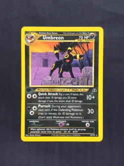 Pokemon Cards: Neo Discovery 1st Edition Rare: Umbreon 32/75 - Image 1