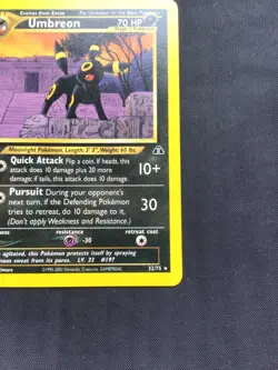 Pokemon Cards: Neo Discovery 1st Edition Rare: Umbreon 32/75 - Image 4