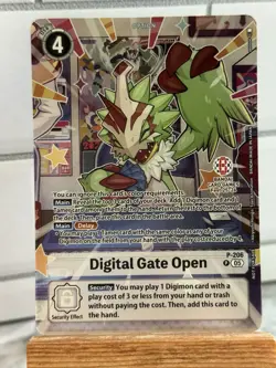 Digimon TCG Digital Gate Open P-206 BANDAI CARD GAMES FEST 25-26 - Image 1