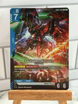 GUNDAM CARD GAME GD02-002 DUAL IMPACT GUNDAM EPYON LR HOLO - Image 1