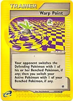 Pokemon Expedition 152/165 Warp Point Card - Image 1