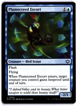 Plumecreed Escort NM BLB Bloomburrow MTG - Image 1