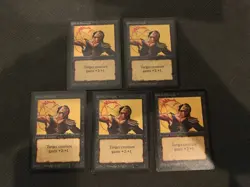 5x Unholy Strength MTG Beta Magic the Gathering LP/MP - Image 1