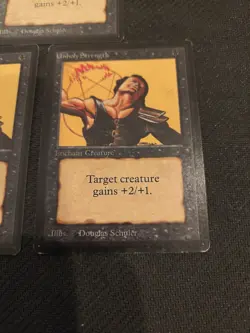 5x Unholy Strength MTG Beta Magic the Gathering LP/MP - Image 2