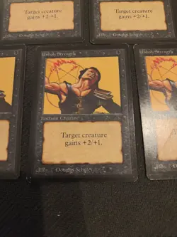 5x Unholy Strength MTG Beta Magic the Gathering LP/MP - Image 3